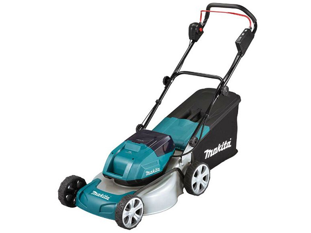 Газонокосилка аккумуляторная MAKITA DLM 460 Z (18+18 В, БЕЗ АККУМУЛЯТОРА, шир. 46 мм, выс. 20-75 мм, металлич. корпус, травосборник 60 л) Газонокосилка аккумуляторная MAKITA DLM 460 Z (18+18 В, БЕЗ АККУМУЛЯТОРА, шир. 46 мм, выс. 20-75 мм, металлич. корпус, травосборник 60 л)