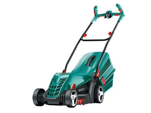 Газонокосилка электрическая BOSCH ARM 34 (1300 Вт, шир.34 см, выс. 20-70 мм, пластм. корпус, без мульчир., травосборник 40 л) Газонокосилка электрическая BOSCH ARM 34 (1300 Вт, шир.34 см, выс. 20-70 мм, пластм. корпус, без мульчир., травосборник 40 л)