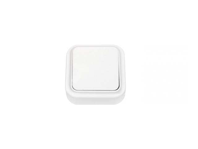 Выключатель 1 клав. (открытый, 6А) проходной белый, Пралеска, Bylectrica Выключатель 1 клав. (открытый, 6А) проходной белый, Пралеска, Bylectrica