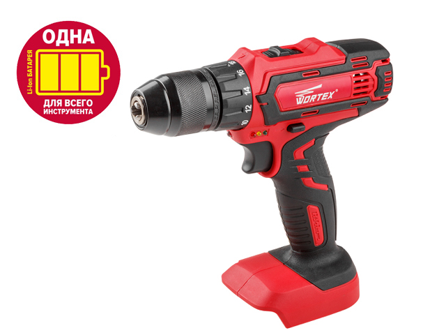Аккум. дрель-шуруповерт WORTEX BD 1825-1 DLi в кор. ALL1 (18.0 В, БЕЗ АККУМУЛЯТОРА И ЗУ, 2 скор., 30 Нм, шурупы до 8 мм) Аккум. дрель-шуруповерт WORTEX BD 1825-1 DLi в кор. ALL1 (18.0 В, БЕЗ АККУМУЛЯТОРА И ЗУ, 2 скор., 30 Нм, шурупы до 8 мм)