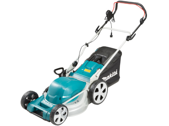 Газонокосилка электрическая MAKITA ELM 4121 (1600 Вт, шир. 410 мм, выс. 20-75 мм, стальн. корпус, мульчир. опц., травосборник 50 л) Газонокосилка электрическая MAKITA ELM 4121 (1600 Вт, шир. 410 мм, выс. 20-75 мм, стальн. корпус, мульчир. опц., травосборник 50 л)