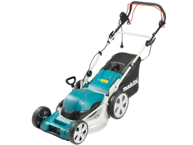 Газонокосилка электрическая MAKITA ELM 4621 (1800 Вт, самоходная, шир. 460 мм, выс. 20-75 мм, стальн. корпус, мульчир. опц., травосборник 60 л) Газонокосилка электрическая MAKITA ELM 4621 (1800 Вт, самоходная, шир. 460 мм, выс. 20-75 мм, стальн. корпус, мульчир. опц., травосборник 60 л)