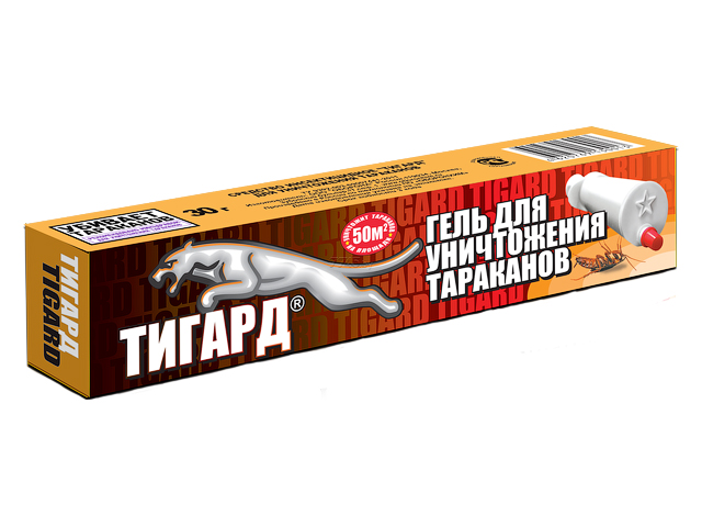 Гель от тараканов "ТИГАРД" 30 г (ОБОРОНХИМ) Гель от тараканов "ТИГАРД" 30 г (ОБОРОНХИМ)