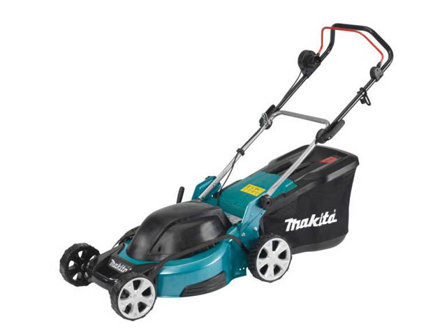 Газонокосилка электрическая MAKITA ELM 4612 (1800 Вт, шир.46 см, выс. 20-75 мм, стальн. корпус, мульчир., травосборник 60 л) Газонокосилка электрическая MAKITA ELM 4612 (1800 Вт, шир.46 см, выс. 20-75 мм, стальн. корпус, мульчир., травосборник 60 л)