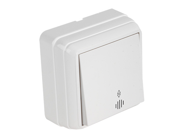 Выключатель 1-клав. проходной (с подсветкой, открытый) белый, BRON, MUTLUSAN (10 A, 250 V, IP 20) Выключатель 1-клав. проходной (с подсветкой, открытый) белый, BRON, MUTLUSAN (10 A, 250 V, IP 20)