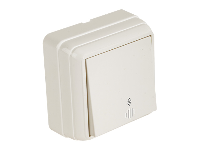 Выключатель 1-клав. проходной (с подсветкой, открытый) кремовый, BRON, MUTLUSAN (10 A, 250 V, IP 20) Выключатель 1-клав. проходной (с подсветкой, открытый) кремовый, BRON, MUTLUSAN (10 A, 250 V, IP 20)