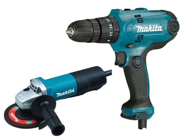 Одноручная углошлифмашина MAKITA 9558 HPG в кор. + Дрель-шуруповерт MAKITA DF 0300 в кор. (840 Вт, диск 125х22 мм) Одноручная углошлифмашина MAKITA 9558 HPG в кор. + Дрель-шуруповерт MAKITA DF 0300 в кор. (840 Вт, диск 125х22 мм)