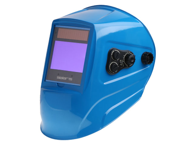 Щиток сварщика  с самозатемняющимся светофильтром Solaris ASF800S Blue (1/1/1/1, 102х68 мм (69,4 см2), DIN 4/5-9/9-13 (регул), 4 сенсора, шлифовка, ре Щиток сварщика  с самозатемняющимся светофильтром Solaris ASF800S Blue (1/1/1/1, 102х68 мм (69,4 см2), DIN 4/5-9/9-13 (регул), 4 сенсора, шлифовка, ре