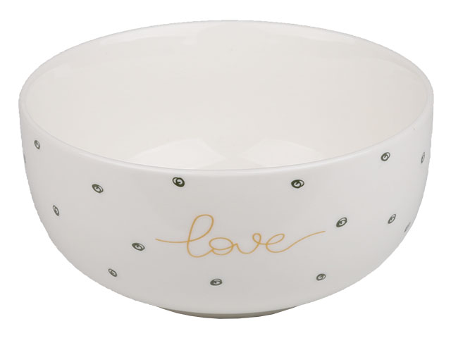 Миска керамическая, 500 мл, Love, PERFECTO LINEA Миска керамическая, 500 мл, Love, PERFECTO LINEA