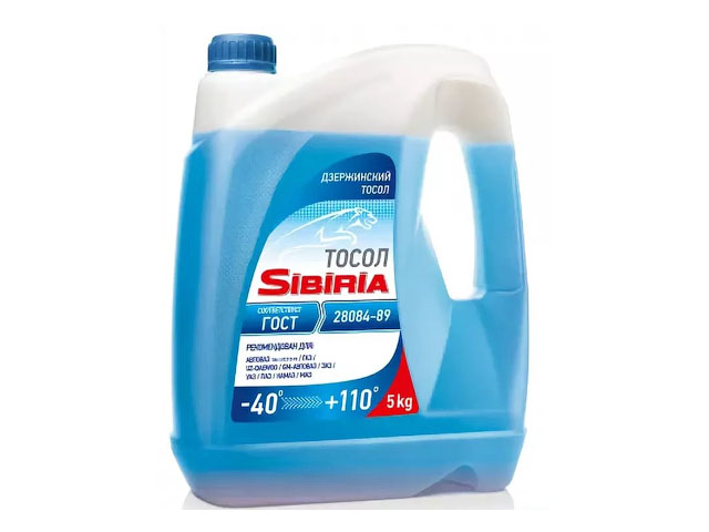 Тосол SIBIRIA ОЖ-40 5кг/4,3л Тосол SIBIRIA ОЖ-40 5кг/4,3л