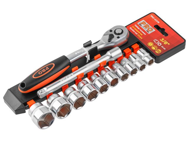 Набор головок 3/8" 10-24мм 12предм. PRO STARTUL (PRO-41238) (пласт. подвес, 6 граней) Набор головок 3/8" 10-24мм 12предм. PRO STARTUL (PRO-41238) (пласт. подвес, 6 граней)