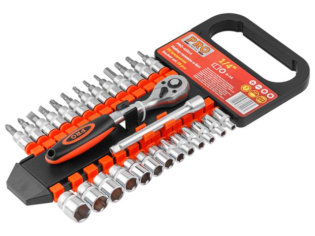 Набор головок и бит 28пр. 1/4" PRO STARTUL (PRO-42814) (6 граней) Набор головок и бит 28пр. 1/4" PRO STARTUL (PRO-42814) (6 граней)