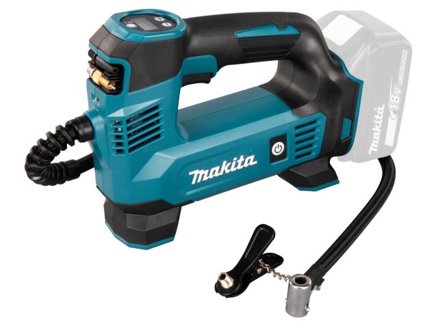 Аккум. насос автомобильный MAKITA DM P180Z в кор. (18В, БЕЗ АККУМУЛЯТОРА,, LXT, 12л/мин, max 8.3бар, 1.5кг, 4 насадки) Аккум. насос автомобильный MAKITA DM P180Z в кор. (18В, БЕЗ АККУМУЛЯТОРА,, LXT, 12л/мин, max 8.3бар, 1.5кг, 4 насадки)