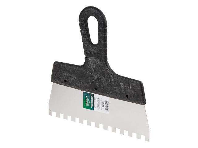 Шпатель фасад. зубчат. нерж. 250мм зуб 6х6 ВОЛАТ (для клея) Шпатель фасад. зубчат. нерж. 250мм зуб 6х6 ВОЛАТ (для клея)