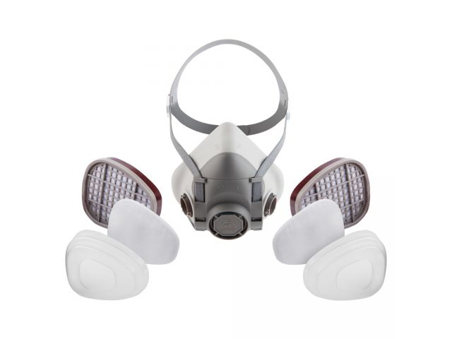 Полумаска 5500Р с фильтрами 6510 А1 с предфильтрами и с держателями Jeta Safety (комплект) (р-р L, для защиты дыхания (полумаска, фильтры A1 2шт, пред Полумаска 5500Р с фильтрами 6510 А1 с предфильтрами и с держателями Jeta Safety (комплект) (р-р L, для защиты дыхания (полумаска, фильтры A1 2шт, пред