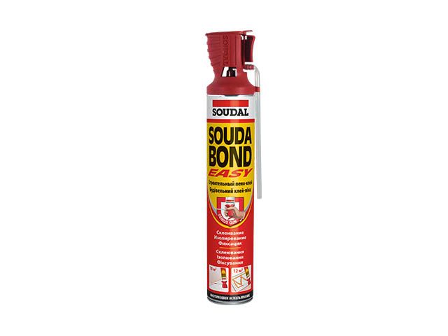 Клей-пена полиуретановая "SOUDABOND Easy" с аппликатором GENIUS GUN 750 мл (SOUDAL) Клей-пена полиуретановая "SOUDABOND Easy" с аппликатором GENIUS GUN 750 мл (SOUDAL)