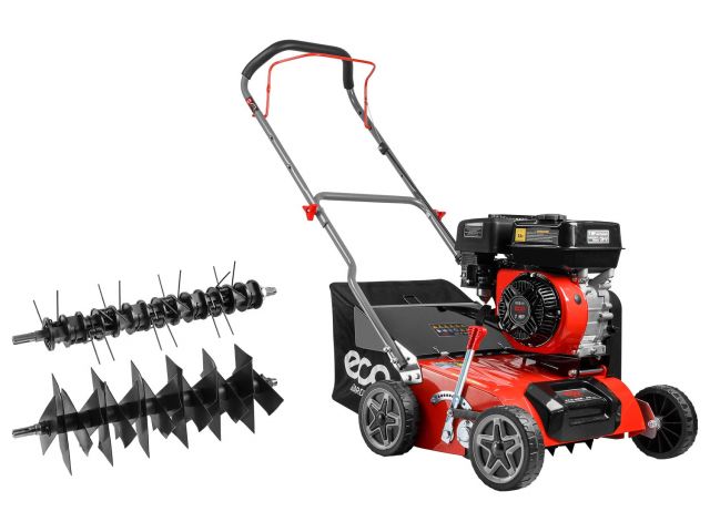 Аэратор/скарификатор бензиновый ECO SCG-400 (7.0 л.с., шир. 40 см,, 8 уровней, ручной привод, колеса 7", травосборник 45 л) Аэратор/скарификатор бензиновый ECO SCG-400 (7.0 л.с., шир. 40 см,, 8 уровней, ручной привод, колеса 7", травосборник 45 л)
