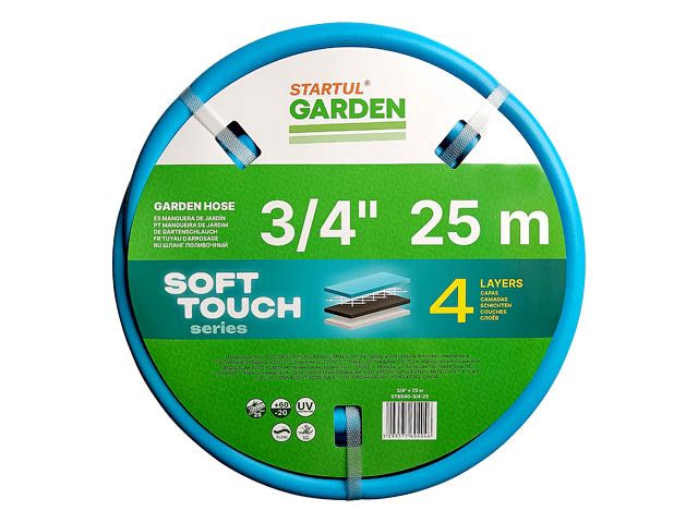 Шланг поливочный 3/4" 25м STARTUL GARDEN SOFT TOUCH (ST6040-3/4-25) (4 слоя) Шланг поливочный 3/4" 25м STARTUL GARDEN SOFT TOUCH (ST6040-3/4-25) (4 слоя)