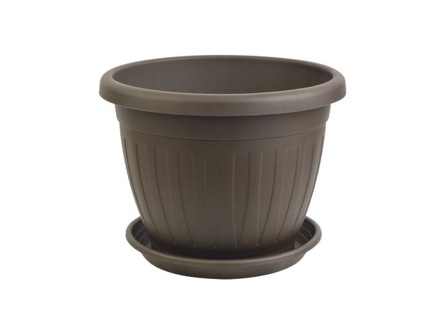 Кашпо с поддоном Venecija d-36 cм., POBEDA (цвета в ассортименте) Кашпо с поддоном Venecija d-36 cм., POBEDA (цвета в ассортименте)