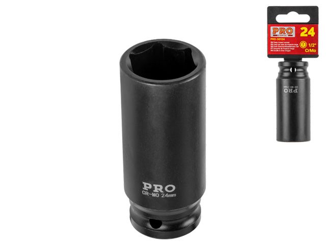 Головка ударная 1/2" 24мм 6гр. глубокая PRO STARTUL (PRO-30124) Головка ударная 1/2" 24мм 6гр. глубокая PRO STARTUL (PRO-30124)