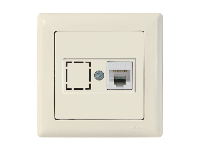 Розетка компьютерная 1xRJ45 (Cat6, скрытая) кремовая, DARIA, MUTLUSAN ((RJ 45) 8-pin, соединения типа 568A или 568B) Розетка компьютерная 1xRJ45 (Cat6, скрытая) кремовая, DARIA, MUTLUSAN ((RJ 45) 8-pin, соединения типа 568A или 568B)