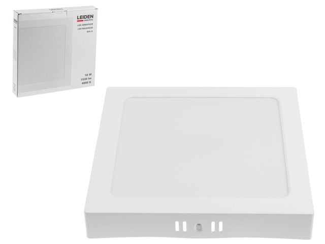 Светильник светодиодный накладной квадрат 18 Вт 4000К, IP44 SFS-S LEIDEN ELECTRIC Светильник светодиодный накладной квадрат 18 Вт 4000К, IP44 SFS-S LEIDEN ELECTRIC