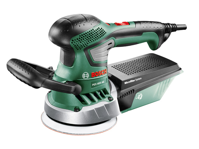 Эксцентриковая шлифмашина BOSCH PEX 400 AE в чем. (400 Вт, 125 мм, 4000 - 21200 кол/мин, регул. об.) Эксцентриковая шлифмашина BOSCH PEX 400 AE в чем. (400 Вт, 125 мм, 4000 - 21200 кол/мин, регул. об.)