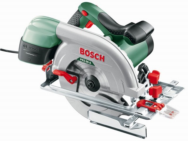 Циркулярная пила BOSCH PKS 66 A в кор. (1600 Вт, 190х30 мм, до 66 мм) Циркулярная пила BOSCH PKS 66 A в кор. (1600 Вт, 190х30 мм, до 66 мм)