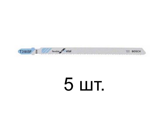 Пилка лобз. по металлу T318BF (5 шт.) BOSCH (пропил прямой, тонкий,) Пилка лобз. по металлу T318BF (5 шт.) BOSCH (пропил прямой, тонкий,)