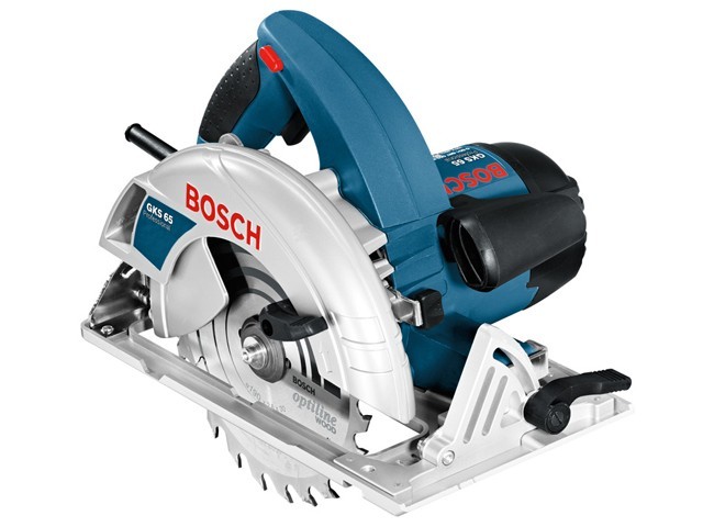 Циркулярная пила BOSCH GKS 65 в кор. (1600 Вт, 190х30 мм, до 65 мм) Циркулярная пила BOSCH GKS 65 в кор. (1600 Вт, 190х30 мм, до 65 мм)