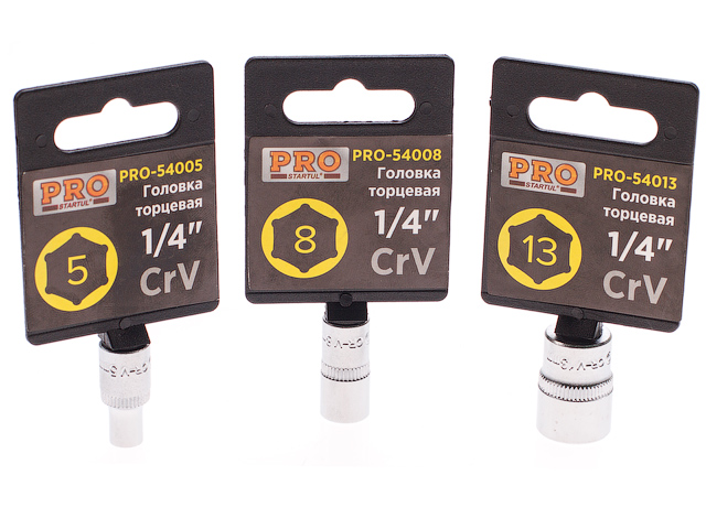 Головка 1/4" 13мм 6гр. PRO STARTUL (PRO-54013) Головка 1/4" 13мм 6гр. PRO STARTUL (PRO-54013)