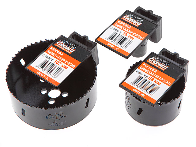 Коронка биметаллическая d54 мм GEPARD (GP2510-54) Коронка биметаллическая d54 мм GEPARD (GP2510-54)