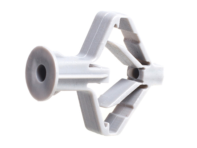 Дюбель для пустотелых конструкций (бабочка) 10х50 мм (100 шт в карт. уп.) Дюбель для пустотелых конструкций (бабочка) 10х50 мм (100 шт в карт. уп.)