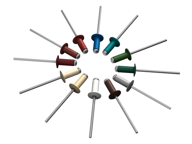 Заклепка вытяжная 4.8х12 мм алюминий/сталь, RAL 3011 (10000 шт в коробе) (Цвет коричнево-красный) Заклепка вытяжная 4.8х12 мм алюминий/сталь, RAL 3011 (10000 шт в коробе) (Цвет коричнево-красный)