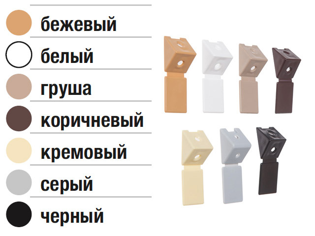 Уголок мебельный пласт. белый Уголок мебельный пласт. белый