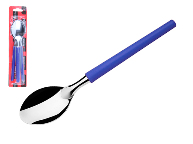 Набор ложек столовых, 3шт., серия MILLENIUN, голубые сан марино, DI SOLLE (Длина: 196 мм, толщина: 0,8 мм. Прочная пластиковая ручка.) Набор ложек столовых, 3шт., серия MILLENIUN, голубые сан марино, DI SOLLE (Длина: 196 мм, толщина: 0,8 мм. Прочная пластиковая ручка.)