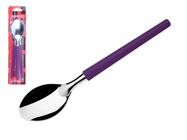 Набор ложек столовых, 3шт., серия MILLENIUN, фиолетовые, DI SOLLE (Длина: 196 мм, толщина: 0,8 мм. Прочная пластиковая ручка.) Набор ложек столовых, 3шт., серия MILLENIUN, фиолетовые, DI SOLLE (Длина: 196 мм, толщина: 0,8 мм. Прочная пластиковая ручка.)