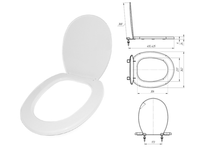 Сиденье для унитаза стандарт тип 3