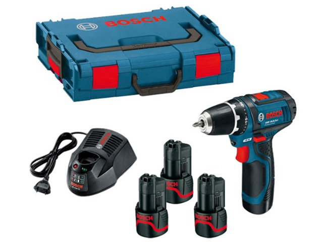 Аккум. дрель-шуруповерт BOSCH GSR 12V-15 L-BOXX (12.0 В, 3 акк., 2.0 А/ч Li-Ion, 2 скор., 30 Нм, шурупы до 7 мм) Аккум. дрель-шуруповерт BOSCH GSR 12V-15 L-BOXX (12.0 В, 3 акк., 2.0 А/ч Li-Ion, 2 скор., 30 Нм, шурупы до 7 мм)