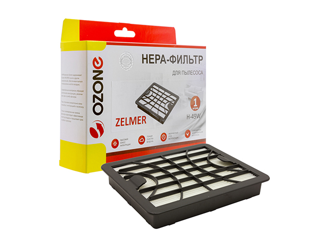 HEPA-фильтр для пылесоса многоразовый моющийся OZONE H-49W (1 шт.) (Zelmer Explorer: 1100.0 EK,1100.0 SP;Cobra II Silent 2500.0 EK;Odyssey 450.0 EH и HEPA-фильтр для пылесоса многоразовый моющийся OZONE H-49W (1 шт.) (Zelmer Explorer: 1100.0 EK,1100.0 SP;Cobra II Silent 2500.0 EK;Odyssey 450.0 EH и