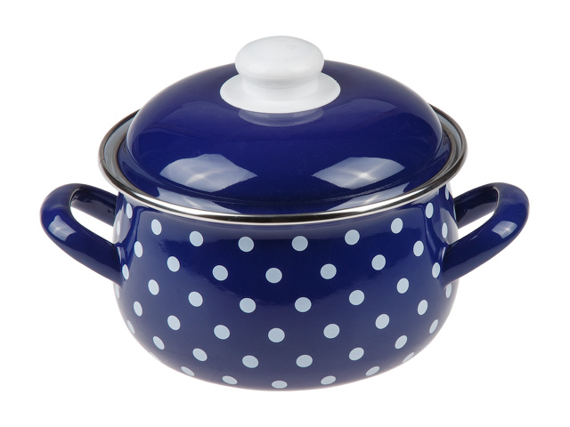 Кастрюля стальная эмалированная, 2.8 л, серия Горошек, PERFECTO LINEA (подходит для всех типов плит, включая индукцию) Кастрюля стальная эмалированная, 2.8 л, серия Горошек, PERFECTO LINEA (подходит для всех типов плит, включая индукцию)