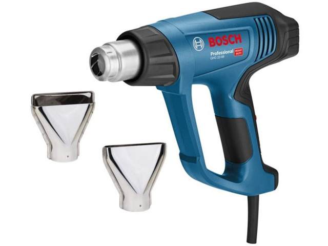 Термовоздуходувка BOSCH GHG 23-66 в чем. + набор сопл (2300 Вт, 10 скор., 50-660 °С, плавн. рег., с доп. ЖКИ дисплей) Термовоздуходувка BOSCH GHG 23-66 в чем. + набор сопл (2300 Вт, 10 скор., 50-660 °С, плавн. рег., с доп. ЖКИ дисплей)