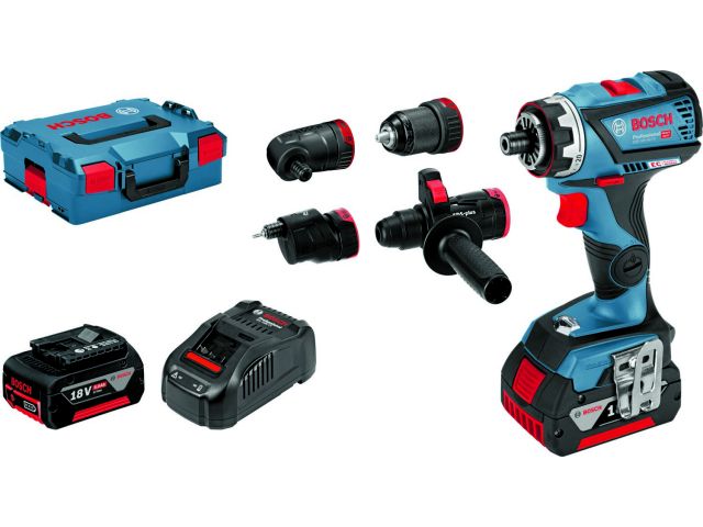 Аккум. дрель-шуруповерт BOSCH GSR 18V-60 FC L-BOXX + набор насадок (18.0 В, 2 акк., 5.0 А/ч Li-Ion, 2 скор., 60 Нм, шурупы до 10 мм) Аккум. дрель-шуруповерт BOSCH GSR 18V-60 FC L-BOXX + набор насадок (18.0 В, 2 акк., 5.0 А/ч Li-Ion, 2 скор., 60 Нм, шурупы до 10 мм)