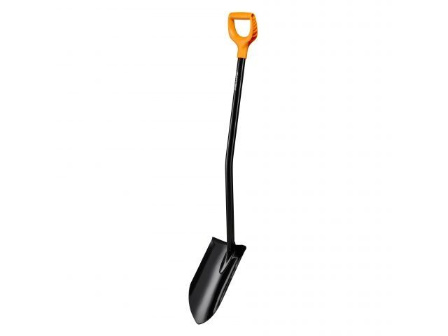 Лопата штыковая с удлиненным лезвием и удлин ручкой FISKARS (черная) Лопата штыковая с удлиненным лезвием и удлин ручкой FISKARS (черная)