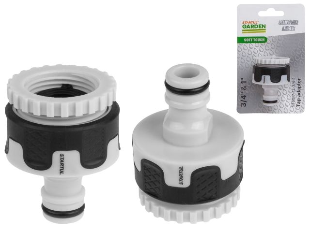 Адаптер внешний 3/4" и 1" STARTUL GARDEN (ST6017-12-3/4-1) (soft touch, двухкомпонентный, SILVER LINE) Адаптер внешний 3/4" и 1" STARTUL GARDEN (ST6017-12-3/4-1) (soft touch, двухкомпонентный, SILVER LINE)
