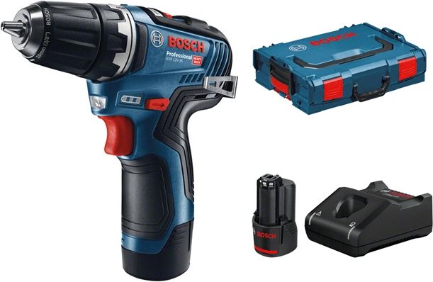 Аккум. дрель-шуруповерт BOSCH GSR 12V-35 L-BOXX (12.0 В, 2 акк., 3.0 А/ч Li-Ion, 2 скор., 35 Нм, шурупы до 8 мм) Аккум. дрель-шуруповерт BOSCH GSR 12V-35 L-BOXX (12.0 В, 2 акк., 3.0 А/ч Li-Ion, 2 скор., 35 Нм, шурупы до 8 мм)